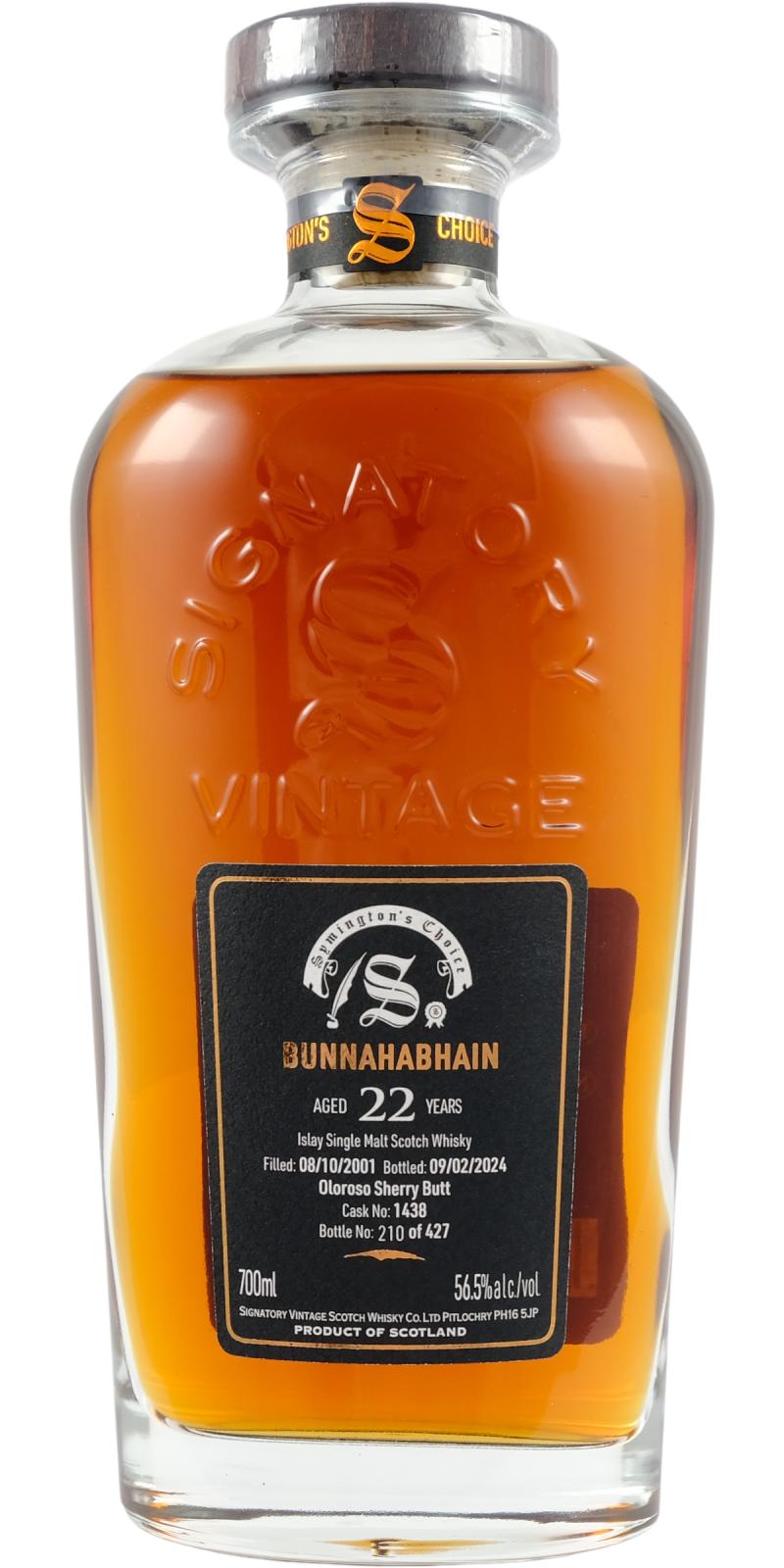 Bunnahabhain 2001 SV